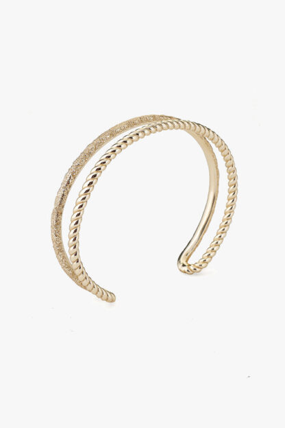 Tutti & Co Braid Bangle Gold (BR631G) - Image 4