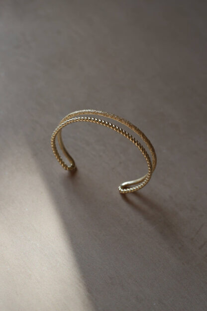 Tutti & Co Braid Bangle Gold (BR631G)
