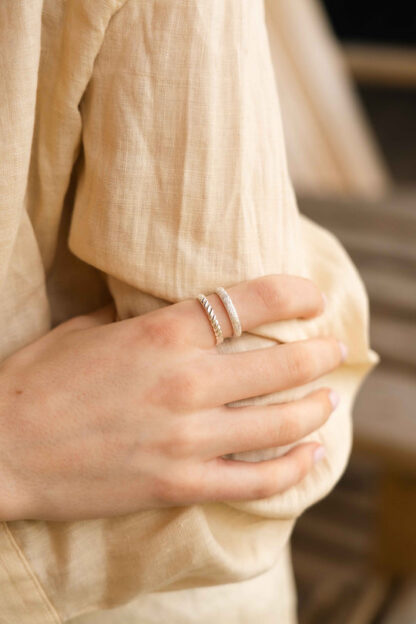 Tutti & Co Braid Ring Silver (RN335S)