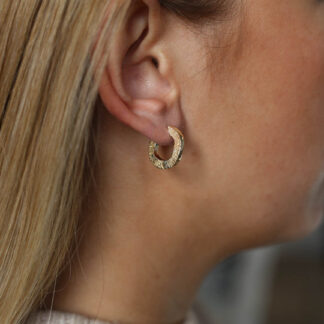 Tutti & Co Shoal Earrings Gold (EA613G)
