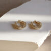 Tutti & Co Shoal Earrings Gold (EA613G) - Image 4
