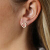 Tutti & Co Wave Earrings Gold (EA607G)