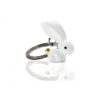 Metalmorphose - White Bunny Rabbit Keyring - Image 2