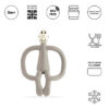 Matchstick Monkey Original Teether Toy GREY - Image 3