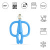 Matchstick Monkey Original Teether Toy LIGHT BLUE - Image 3