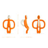 Matchstick Monkey Original Teether Toy ORANGE - Image 2