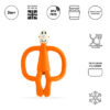 Matchstick Monkey Original Teether Toy ORANGE - Image 4
