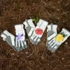Gold Leaf RHS Gardening Gloves Ladies Poppy - Image 4