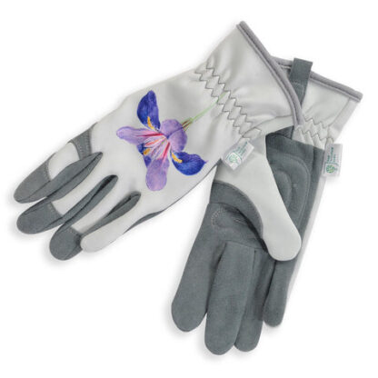 Gold Leaf RHS Gardening Gloves Ladies Iris - Image 4