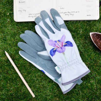 Gold Leaf RHS Gardening Gloves Ladies Iris - Image 5