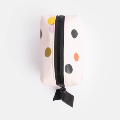 Caroline Gardener Pink Colourful Spot Mini Cube Cosmetic Bag - Image 3
