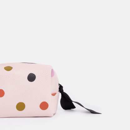 Caroline Gardener Pink Colourful Spot Mini Cube Cosmetic Bag - Image 4
