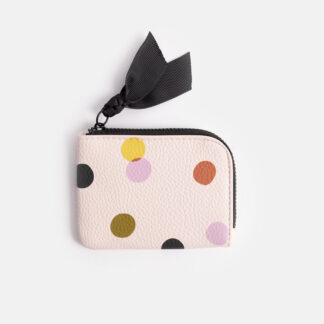 Caroline Gardener Pink Colourful Spot Corner Purse