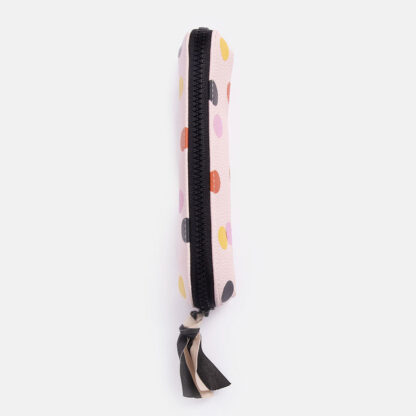 Caroline Gardener Pink Colourful Spot Slim Pencil Case - Image 2
