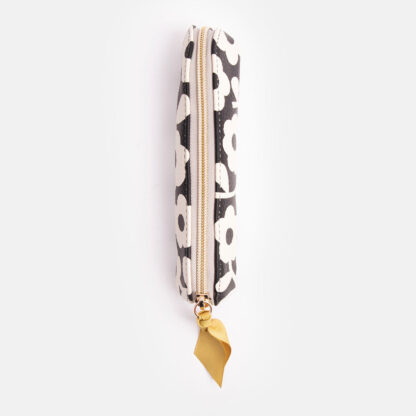 Caroline Gardener Monochrome Flowers Slim Pencil Case - Image 2