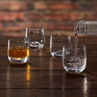 LSA Borough Shot Glass 75ml Clear x4 Boxed