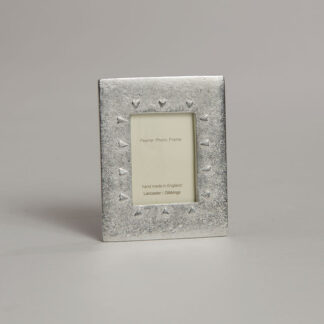 Lancaster & Gibbings Pewter HEARTS MINI PHOTO FRAME (SMALL)