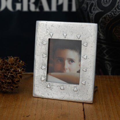 Lancaster & Gibbings Pewter HEARTS MINI PHOTO FRAME (SMALL) - Image 3