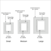 Lancaster & Gibbings Pewter RAISED LINE MINI PHOTO FRAME (MEDIUM) - Image 4