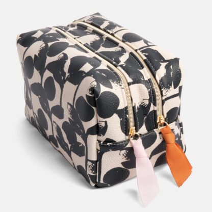 Caroline Gardener Mono Blooms Large Travel Wash Bag