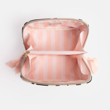 Caroline Gardener Mono Floral Flat Lay Cosmetic Bag - Image 4