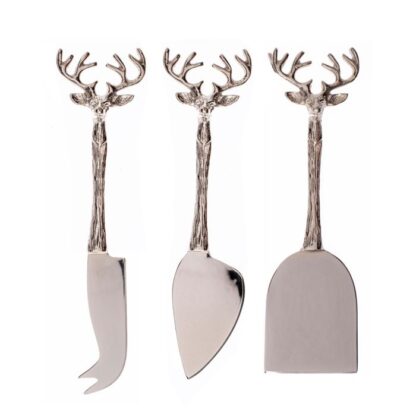 Selbrae House 3 Cheese Knives STAG - Image 2
