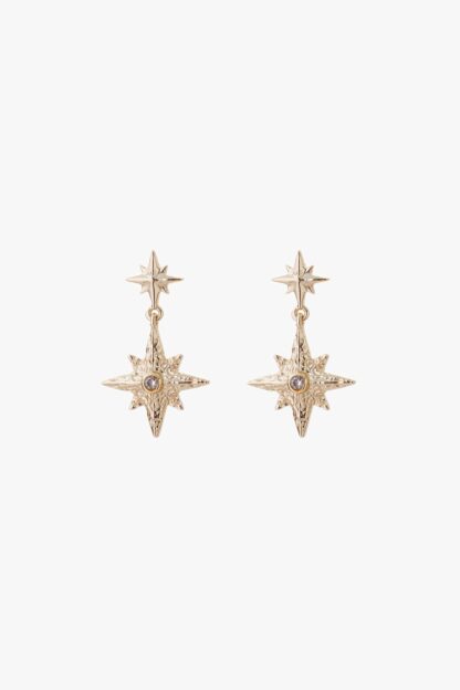 Tutti & Co Nightfall Earrings Gold (EA629G) - Image 2