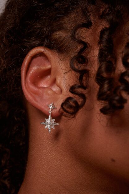 Tutti & Co Nightfall Earrings Silver (EA629S) - Image 2
