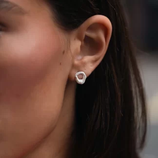 Tutti & Co Drift Earrings Silver
