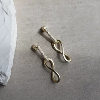 Tutti & Co Echo Earrings Gold
