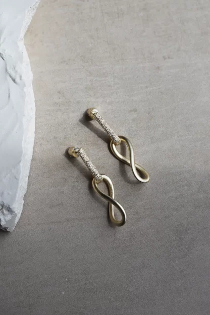 Tutti & Co Echo Earrings Gold