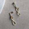 Tutti & Co Echo Earrings Gold - Image 4