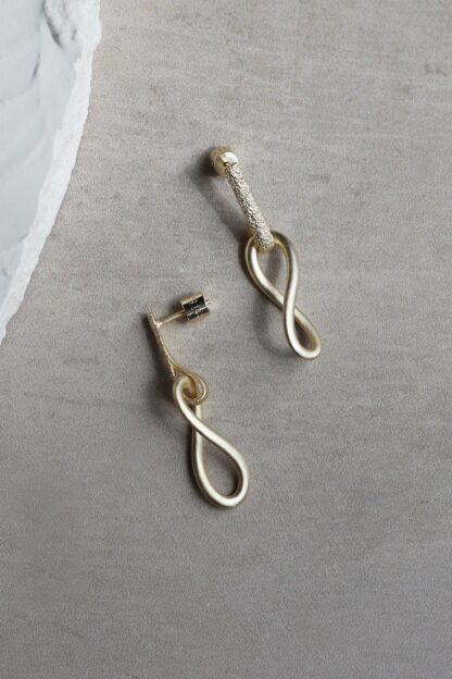 Tutti & Co Echo Earrings Gold - Image 4