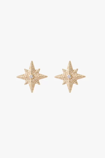 Tutti & Co Faith Earrings Gold - Image 2