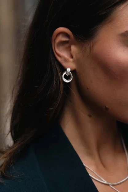 Tutti & Co Fuse Earrings Silver