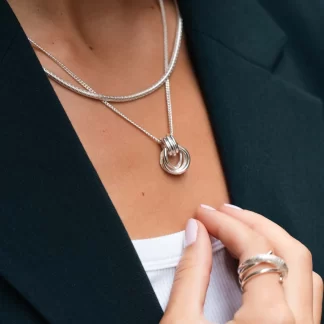 Tutti & Co Fuse Necklace Silver