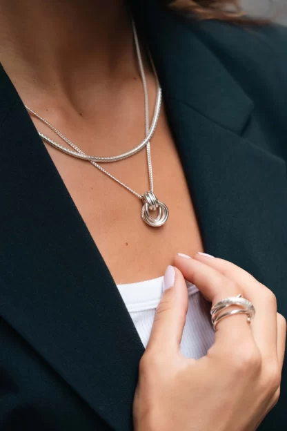 Tutti & Co Fuse Necklace Silver