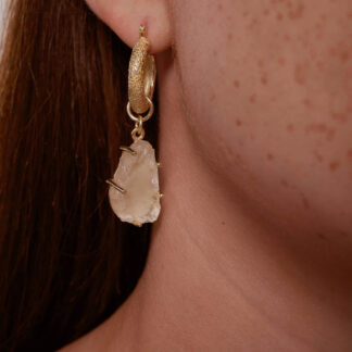 Tutti & Co Quartz Earrings Gold