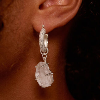 Tutti & Co Quartz Earrings Silver