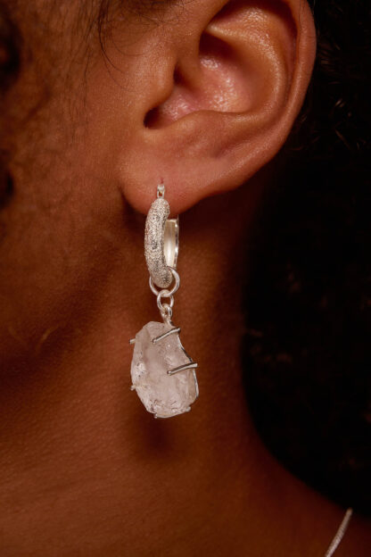 Tutti & Co Quartz Earrings Silver