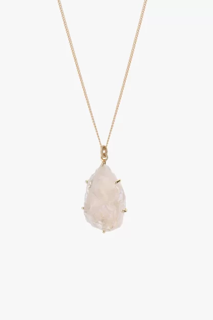 Tutti & Co Quartz Necklace Gold - Image 2