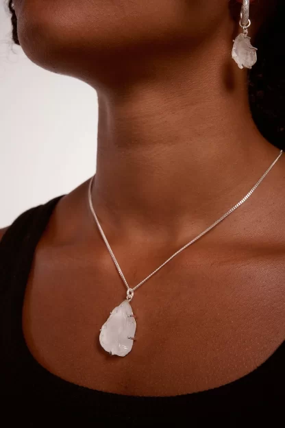 Tutti & Co Quartz Necklace Silver