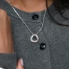 Tutti & Co Shadow Necklace Silver