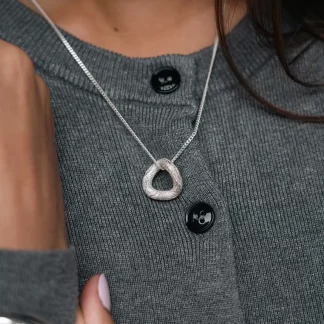 Tutti & Co Shadow Necklace Silver