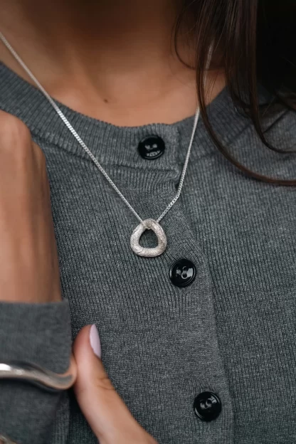 Tutti & Co Shadow Necklace Silver