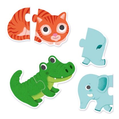 Djeco Puzzle Duo Animals Green - Image 2