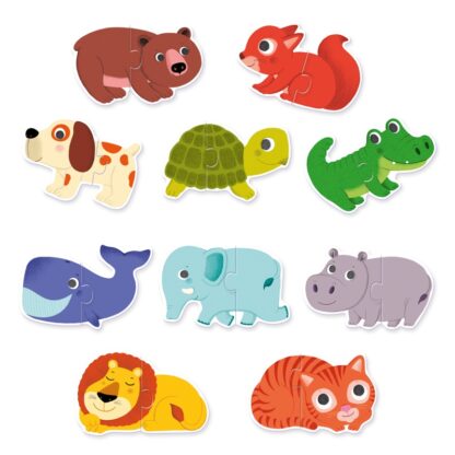 Djeco Puzzle Duo Animals Green - Image 3