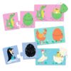 Djeco Puzzle Duo Funny Eggs - Image 2