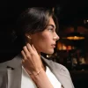 Tutti & Co Oyster Earrings Silver - Image 2