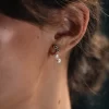 Tutti & Co Oyster Earrings Silver - Image 3